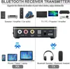 Speakers Bluetooth 5.0 Transmitter Receiver Audio Adapter PC Speakek HiFi 3.5mm AUX RCA Optical for TV/Car/Home Speaker Built in Battery