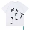 T męskie designerskie koszule dla krótkiego rękawów oddychające oddychające bawełniany biały czarny litera mody drukowana tshirts tee Tops