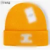 Outdoor Stripe Autumn Candy Color Winter Beanie Cycling Solid Letter Skull Cap 5268522