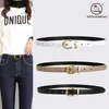 Belts Plush Leather Belt Female Adornment Summer Contracted Black Pin Buckle Waist