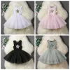 Neues Design Baby Mädchen Kleid INS heißer Verkauf Kinder Stern Weste Prinzessin Tutus Röcke Kinder Pailletten Boutiquen Kleidung ZZ