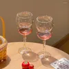 Kieliszki do wina 280 ml 9 uncji czerwony kubek w stylu vintage w kolorze kieliszku kieliszek kieliszek kreatywny przezroczysty przezroczysty prezenty 1 sztuk