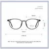 Ultralight Women TR90 Glasses Frames Myopia Spectacles快適なフルフレームラウンド光学アイウェア240108