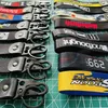 Nyckelringar ny design 1st JDM -stil nyckel rlanyard taggar nyckelband bogsering sidor termoprint jdm raccar motorcykel nyckelring tillbehör j240108