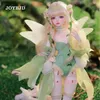 Isabella BJD Doll 14 Muxi Fantasy Flower Fairy Love Hope Wings Pearls Necklace Orange Exquisite Craftsmanship Embroidery Joybjd 240108