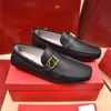 Scarpe di lusso firmate Scarpe da uomo Mocassino in pelle rossa Slip On Nuove scarpe eleganti da uomo Giordano Gancini nere marroni con scatola originale