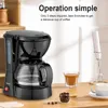 Coffee Makers Automatic America Drip Coffee Maker 750ml Large Capacity Filter 110v 220v Desktop America Caf Americano MachineL240105