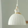 Lâmpadas pendentes estilo branco puro balé vestido luzes nórdicas crianças quarto menina sala de cabeceira iluminação de resina