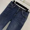 Designer dames jeans merk kleding dames achterzak borduurde stretch slanke rechte been pijp broek broek broek 08 januari