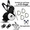 Bolsa de golf de doble hombro Correa Pad Correas reutilizables ajustables Rojo 240108 -1