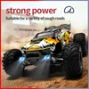 RC Car Off Road 4x4高速75kmh LEDヘッドライト付きリモコンブラシレス4WD 116モンスタートラックおもちゃ室ギフト240106