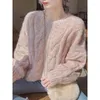 Damenpullover Japan Süße Frauen Strickpullover Mode Lose Adrette Pullover Fauler Wind O-Ausschnitt Langarm Herbst Dame Wollpullover