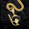 Hänghalsband trenda dykmasker halsband med 4 mm bred repkedja för män och kvinnor unisex smycken