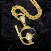 Hangerkettingen Trendy duikmaskerketting met 4 mm brede touwketting voor mannen en vrouwen, unisex sieraden