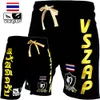 Vszap elastische shorts Fiess vechttraining Sanda Muay Thai MMA Fight Jujitsu Gold Sports Casual