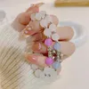 Charm Armbänder 17 km Mode Perlen Kristall Armband für Frauen Mädchen Koreanische Y2K Kpop Einstellbar 2024 Trend Schmuck Geschenk Zubehör