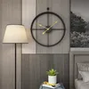 55cm Large Silent Wall Clock Modern Design Clocks For Home Decor Office European Style Hanging Wall Watch Clocks 240106