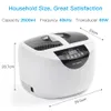 Máquinas Gtsonic Vgt6250 Digital Ultrasonic Cleaner Banho 2500ml para Casa Cozinha Óculos Dentadura Talheres Jóias Relógio