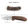 Knife 15031 Hunt North Fork BM couteau utilitaire pliant tactique Camping EDC outils chasse survie couteau de poche manche en bois couteau de sauvetage