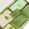 Sacs à cosmétiques 6 pièces Cubes d'emballage ensemble d'organisateur de valise de voyage pour femmes hommes