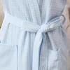 Mulheres verão toalha quimono banho robe dama de honra vestido sexy waffle roupão sugar água casamento roupões homens sleepwear el 240108