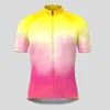 Jaquetas de corrida Tie Dye Fade Man Ciclismo Jersey Manga Curta Verão Bicicleta Camisa Desgaste Mountain Road Roupas Respirável MTB Roupas