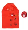 Ladybird home sundries storage organization bags tote ladybug folding bag collapsible ecological cartoon shopping bag red big capa4734188