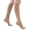 Legbeauty 23-32mmHg Compression Calf Socks Unisex Pressure Class 2 Varicose Venes Kne Högstrumpor Stängd tå S-5XL 240108