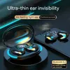 Y17 TWS Bluetooth hörlurar Trådlösa hörlurar Stereo Gaming Earskydd för Ear ASMR Gamer Headset Mini In-Ear Earphor med laddningsbox