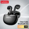 Auricolari 2022 Cuffie Lenovo X16 originali Bluetooth 5.2 Auricolari wireless HIFI Auricolare Noisecanceling con doppio microfono con doppio microfono