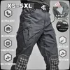 Mens High Quality 9Pockets Tactical Pants Waterproof Cargo Slimming Ripstop Combat Training Military Pants; 240108