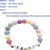 Charm Bracelets Big Sister Bracelet For Little Girls Candy Bead Heart Acrylic Birthday Christmas Gifts Sisters Friends