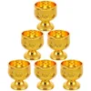 Copos descartáveis Palhas 6 Pcs O Santo para Buda no Salão Ancestral Home Forniture Decor Recipiente Plástico Pp