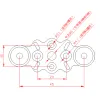 UP2480 24-inch koolstof-kunststof composiet klapschroef voor 6215 P70 motor / multi-rotor plantbescherming landbouwdrone