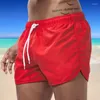 Pantaloncini da uomo da spiaggia sexy da palestra costume da bagno moda pantaloni corti ad asciugatura rapida estate casual surf da uomo slip da surf