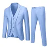 Men's Suit Slim 3 Piece Suit Business Wedding Party Jacket Vest Pants House with 240106