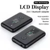 Anschlüsse 2in1 Bluetooth 5.0 Senderempfänger LCD -Bildschirm Bluetooth -Adapter für TV/Auto/Home/Computer HiFi Soundqualität