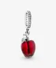 100 925 Sterling Silver Murano Glass Red Apple Dangle Charms Fit Original European Charm Armband Women Wedding Engagemen5337906