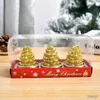 Candles 3pcs/lot Santa Claus Snowman Pinecone House Christmas Candles for Merry Christmas Party Decoration for Home 2024 Navidad