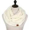 XEONGKVI Europa Amerika labeling Breien Scaves Herfst Winter Warm Twist Halsdoek Merk Vrouwen Wraps 70*35 cm 240108