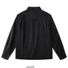мужская рубашка повседневная уличная дизайнерская нейлоновая куртка роскошные брендовые рубашки с длинными рукавами Импортная сверхтонкая 60 органическая хлопчатобумажная поплиновая ткань высокой плотности весенняя черная блузка