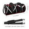 Bolsa de ginástica escura frankenstrat, bolsa esportiva portátil legal, grande capacidade, padrão de treinamento, bolsa colorida de fitness para homens 240108