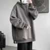 Einfarbig männer Hoodies Verdicken Baggy Männer Sweatshirt Mode Streetwear Casual Männer Lose Herbst Pullover Marke Kleidung 240108