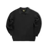 Maden Vintage Crew Neck Sweater Loose Vertical Strip Winter Basic Pullovers för Male Casual Retro Knitwear Lapel Soft Warm 240108