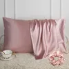 Disangni 100% Natural Mulberry Silk Pillowcase do włosów i skóry - z przodu w czystym jedwabiu w oddychającym błonniku 1 pakiet 240106