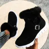 Hiver femmes fourrure chaude Chelsea bottes de neige chaussures décontractées courtes en peluche daim bottines gladiateur Sport dames Botas Mujer 240108