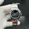AR+ Factory Men's Automatic movement 126500 Super Asia Clone 4130 Slim Chronograph 40mm Black White Dial High Quality Ceramic Bezel Ceramic Bezel Wristwatches
