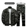 Survêtements pour hommes Camouflage militaire coton ensemble haute élastique vêtements de travail costume décontracté résistant printemps automne tactique en plein air