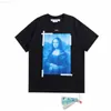 Heren T-shirts Xia Chao Merk Ow Off Mona Lisa Olieverfschilderij Pijl Korte Mouw Heren en Casual Grote Losse T-shirt