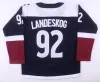 2022 Reverse Retro 2.0 Gabriel Landeskog Avalanche 하키 유니폼 Nathan Kinnon Mikko Rantanen Cale Makar Valeri Nichushkin Joe Sakic Sam